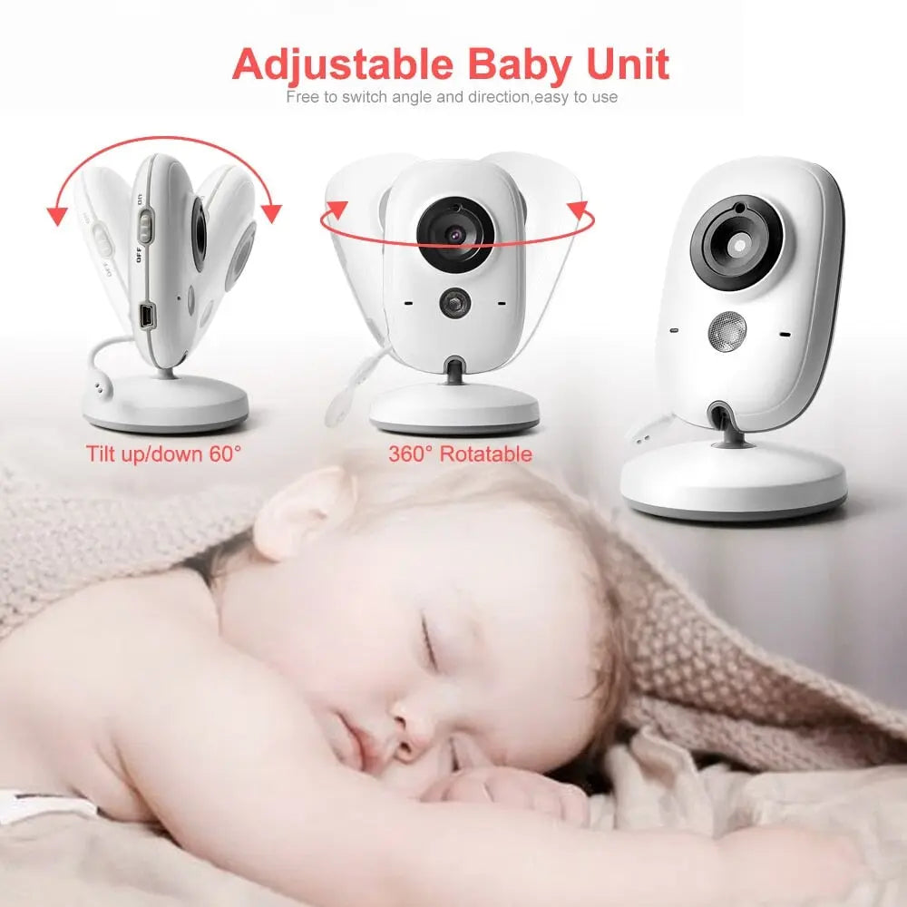 Babyphone mit Kamera und einem 3,2-Zoll LCD-Bildschirm mit Nachtsicht Babyphone mit Kamera und einem 3,2-Zoll LCD-Bildschirm mit Nachtsicht